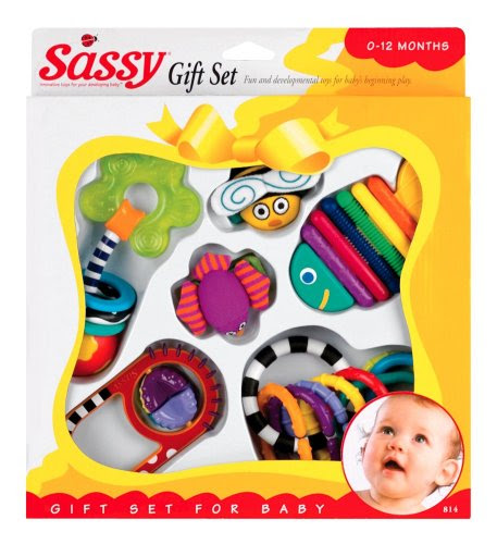 Sassy Baby's First Toys 6 Piece Gift Set