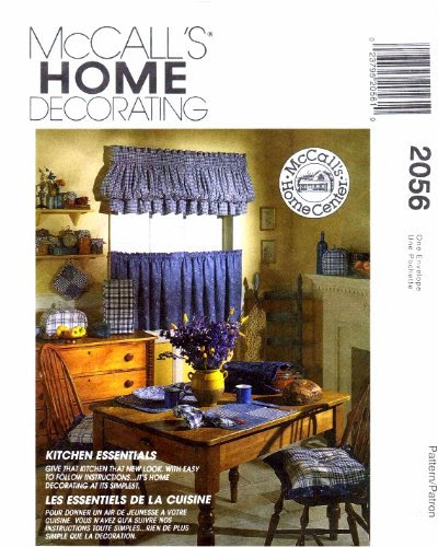 McCall's 2056 Sewing Pattern Kitchen Appliance Covers Oven Mitt Casserole Cover