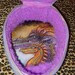 Magic FERTILITY  egg traveling bag for tarot cards with wizard and dragons