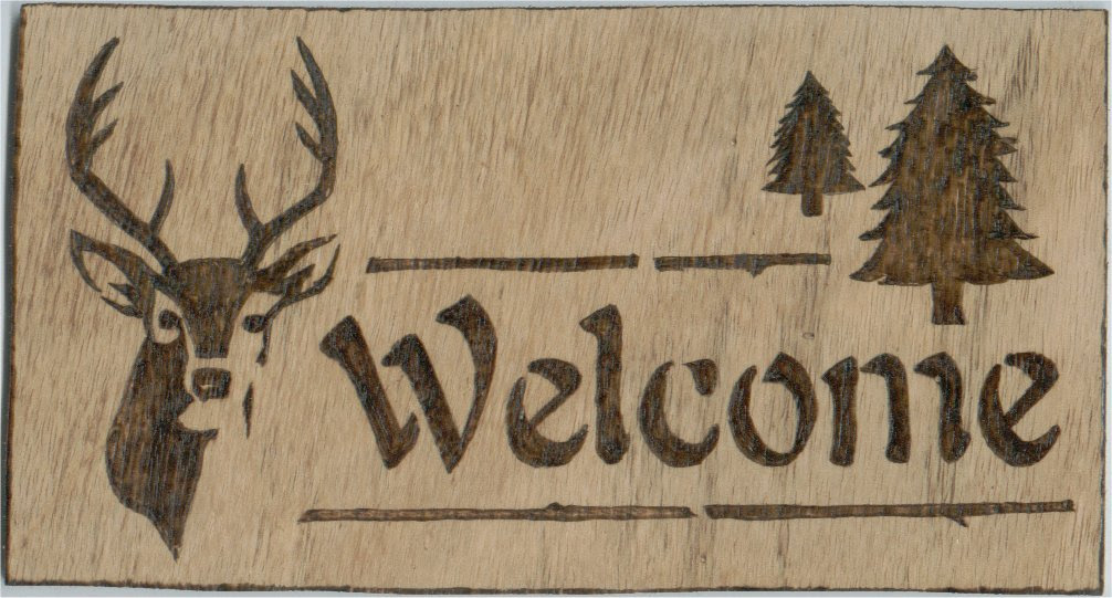 deer woodburning patterns