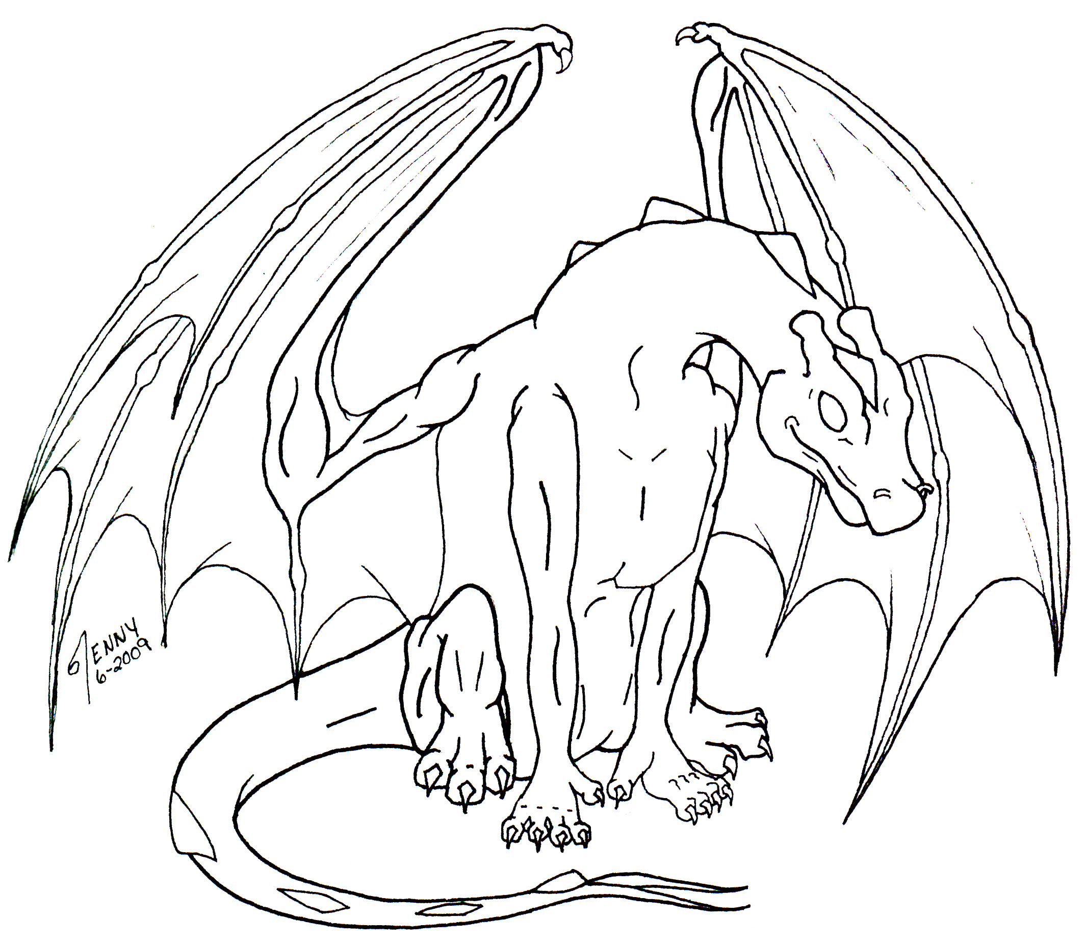Coloriage de dragon gratuit