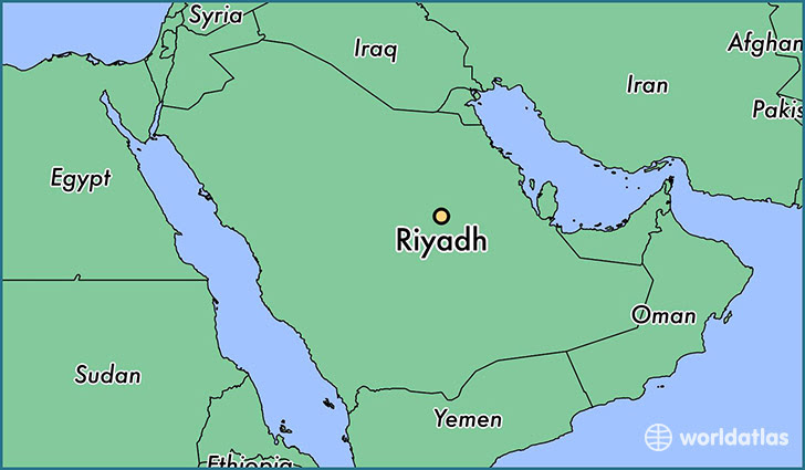 Where Is Riyadh Located On The World Map