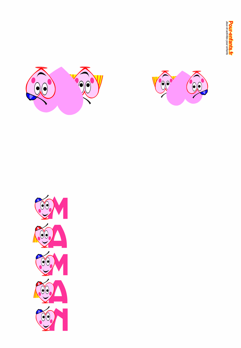 Acrostiche De Maman Carte A Imprimer Pour Maman Dessin Des Lettres Mamans