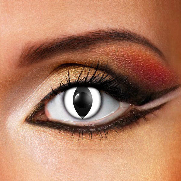 White Cat Eye Crazy Contact Lenses – iCrazyAngel