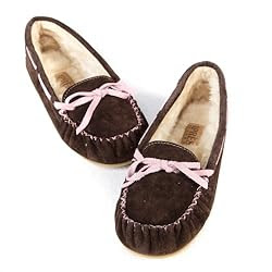 Lamo Womens Britain Moc Slip-on Slippers in Chocolate Size - 9 Customer Reviews
