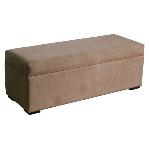 UPC Chenille Extra Long Storage Bench And