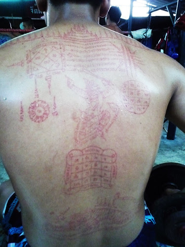 Muay Thai training gym III by antjeverena. tattoos; at Jitti, Ratchadapisek, 