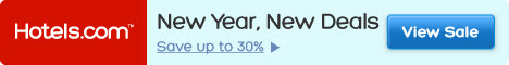 New Year, New Deals: Save up to 30%! Book by 1/28/13, Travel by 2/18/13