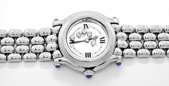 Original-Foto 1, CHOPARD HAPPY SPORT DA BEWEGL.DIAM.,SAFIRE TOPUHR NEUZ.