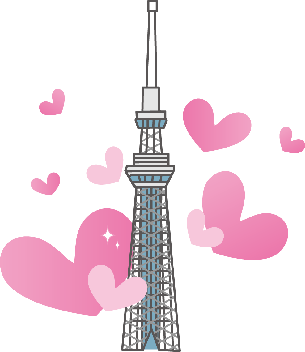 東京スカイツリーのイラスト 無料イラスト素材