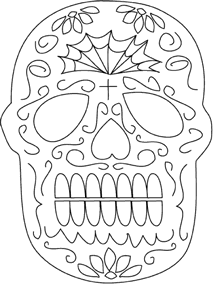 Sugar Skull Day of the Dead Mask
