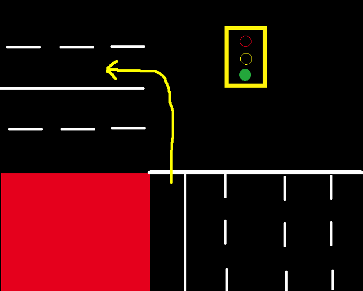 Left Turn From A One Way Help Driving