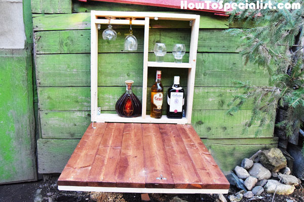 DIY Outdoor Wall Mounted Bar MyOutdoorPlans Free ...