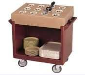 Black Friday Dish Cart & 12-Compartment Cutlery Rack, 38-1/8''L X 22-3/4''W X 41-1/4''H, 6'' Swivel Casters, Deals