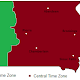 South Dakota Time Zone Map With Cities