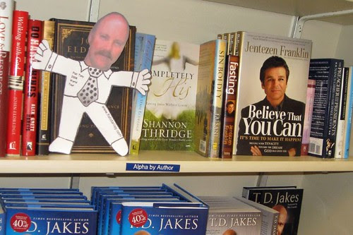 Flat Tony at Walden Books