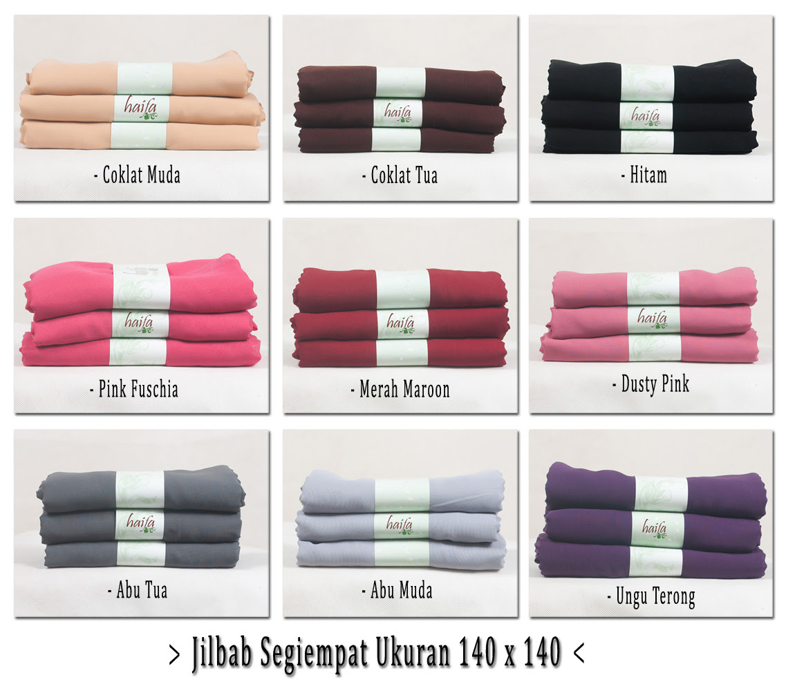 Sudah Tersedia Jilbab Double Hicon Haifa Ukuran 140 X 140 Rumah