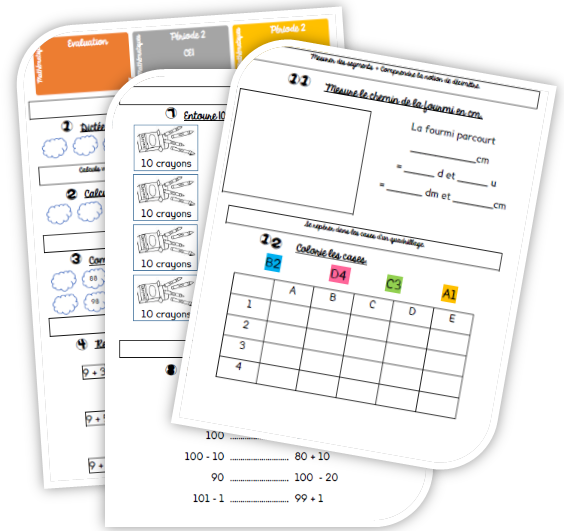 Evaluation P2 Vivre Les Maths Ce1 Pepiole A L Ecole