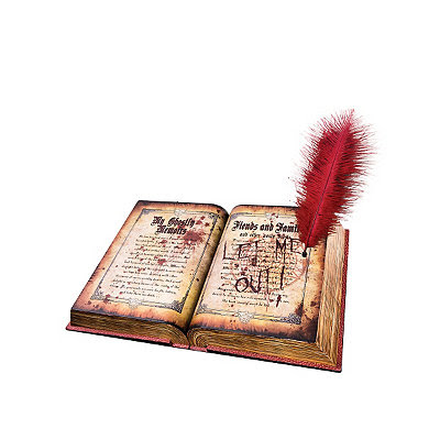 10 Inch Ghost Writing Book Animatronics - Decorations