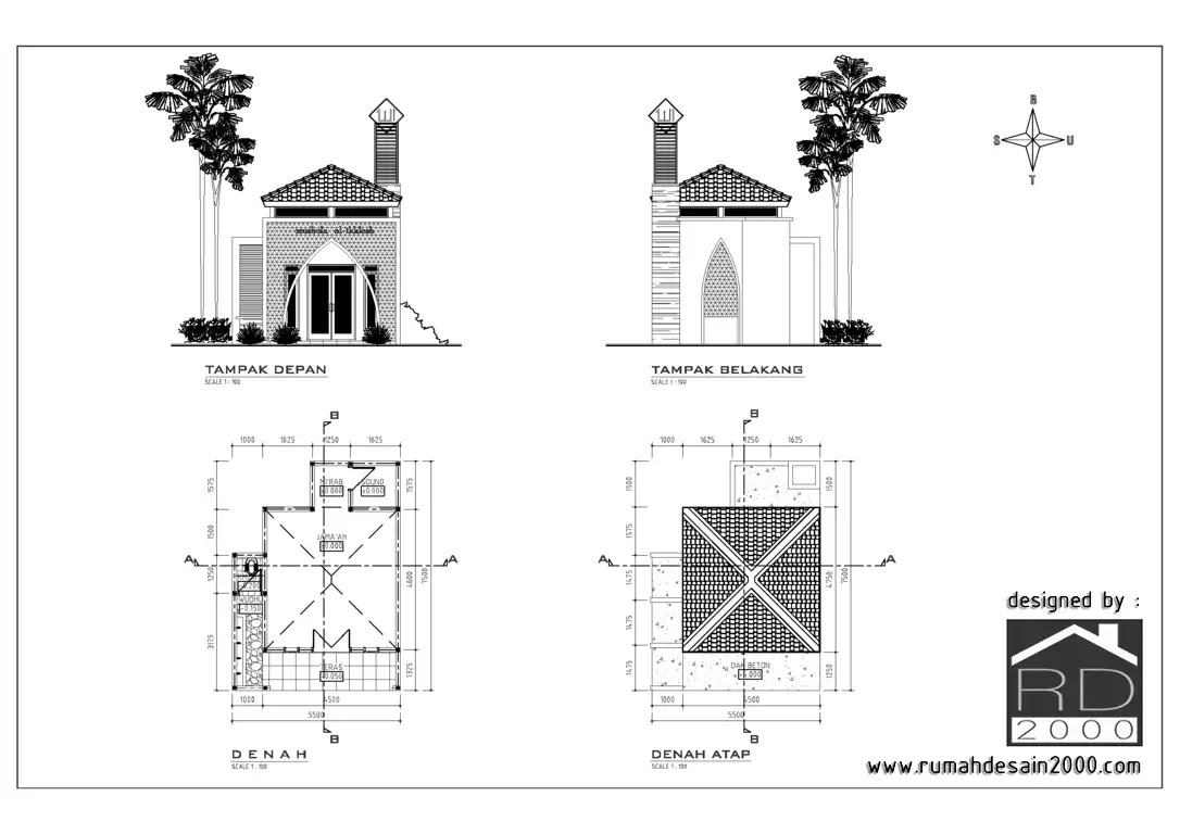 Desain Musholla Mungil minimalis - Rumah Desain 2000