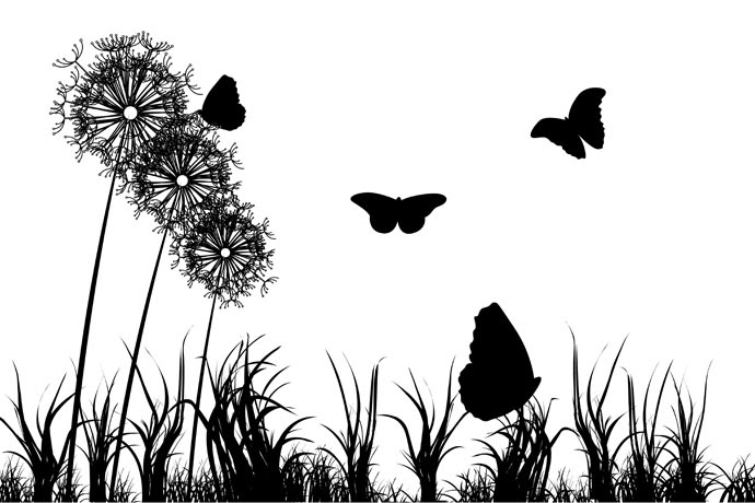 Free Free 241 Silhouette Flower Garden Svg SVG PNG EPS DXF File