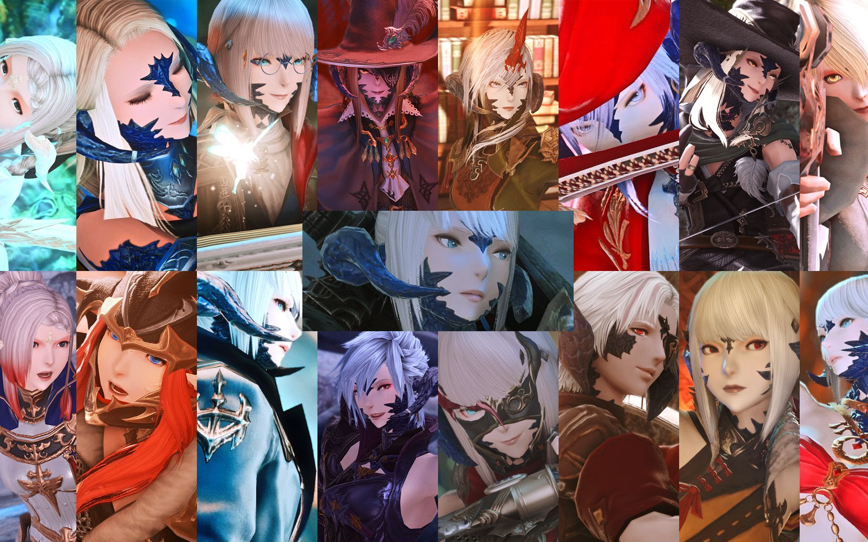 Ff14 龙娘全职业80校服纪念 哔哩哔哩 つロ干杯 Bilibili