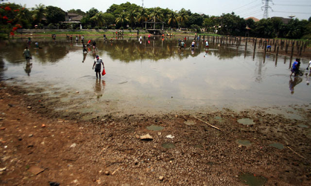 Mencari Ikan di Setu Pondok Labu