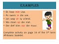grade 3 fal afrikaans term 2 week 5 wednesday voorsetsels prepositions worksheet - voorsetsels afrikaans language afrikaans prepositions otosection