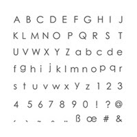 Back To Basics Alphabet Photopolymer Stamp Set