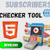 Youtube Subscribers Count Checker Tool Script for Blogger/Website in HTML Css Js 