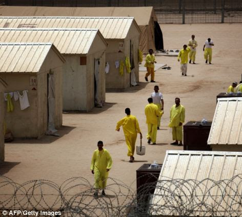 Baghdadi taken as a prisoner of the Americans in Camp Bucca between 2005 and 2007 (file photo)