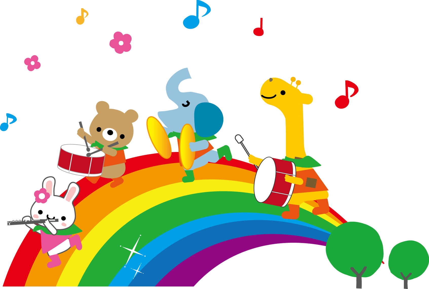 音楽隊 音楽会のイラスト 無料イラスト素材