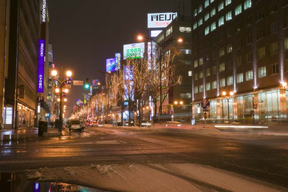 ゆんフリー写真素材集 No 2935 札幌夜景 日本 北海道