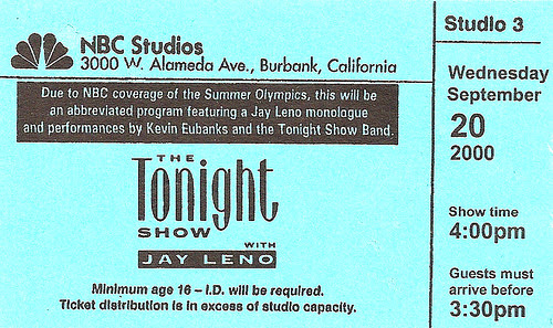 The (really short) Tonight Show!