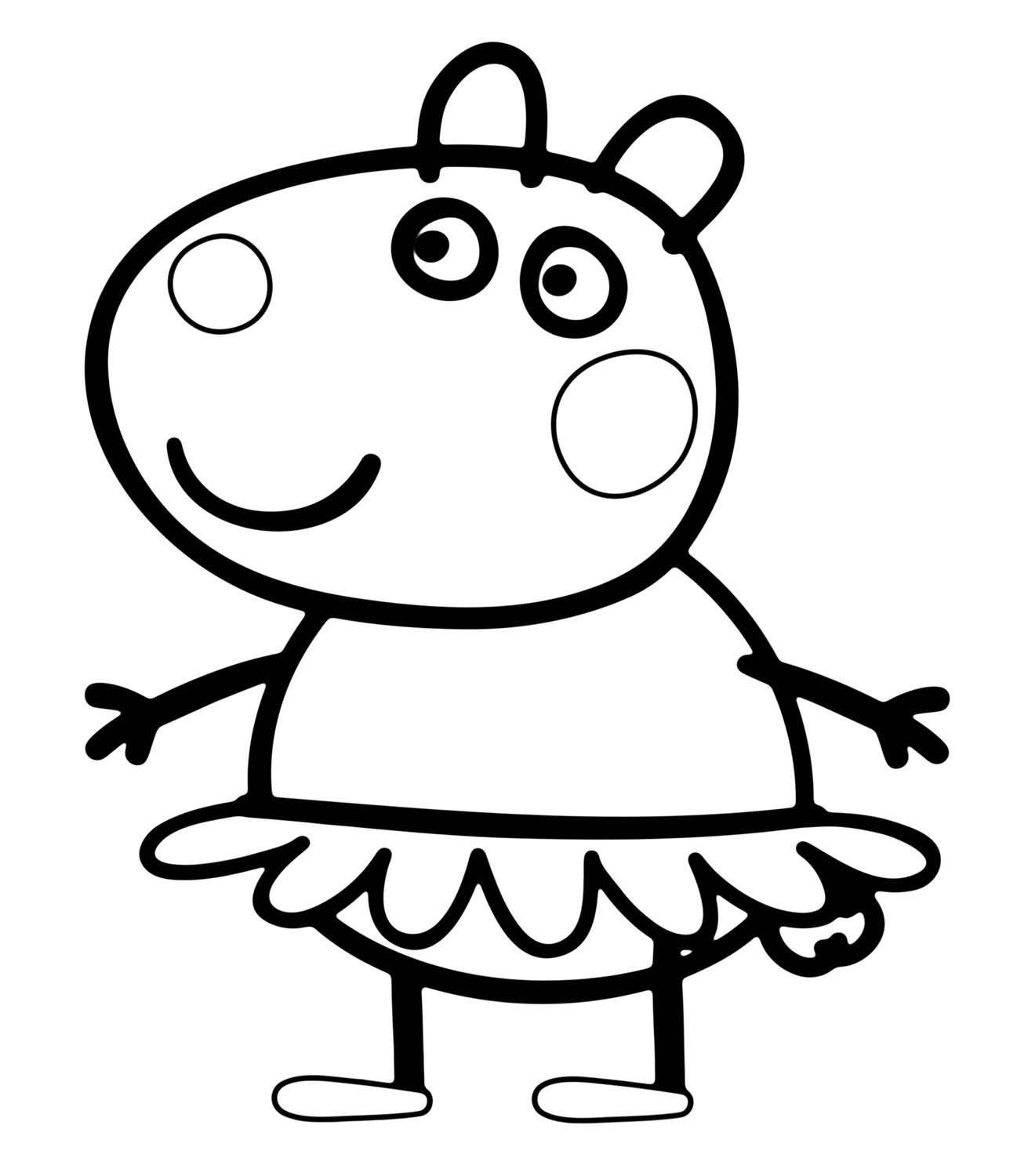 Download Pig Line Drawing at GetDrawings | Free download