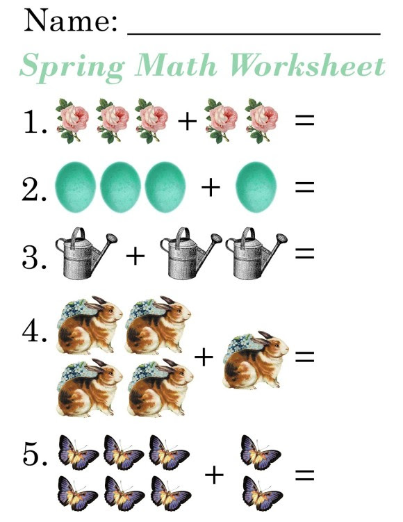 1st grade animal math worksheets - Clip Art Library