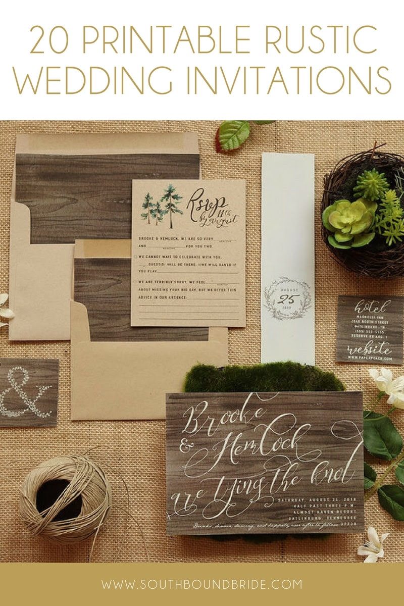 Rustic Wedding Diy Invitations - Unique Wedding Ideas To Create Your Day