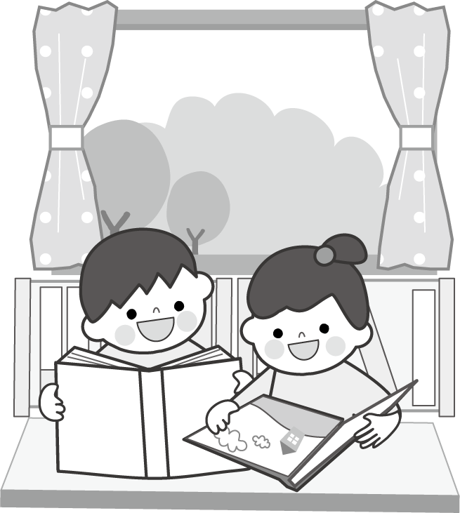 読書のイラスト 絵本 無料イラスト フリー素材