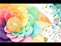 unicorn paper flower youtube - rainbow unicorn paper flower templates catching colorflies
