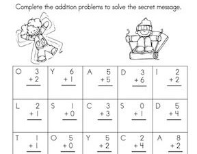 Hidden Addition Pictures Printable