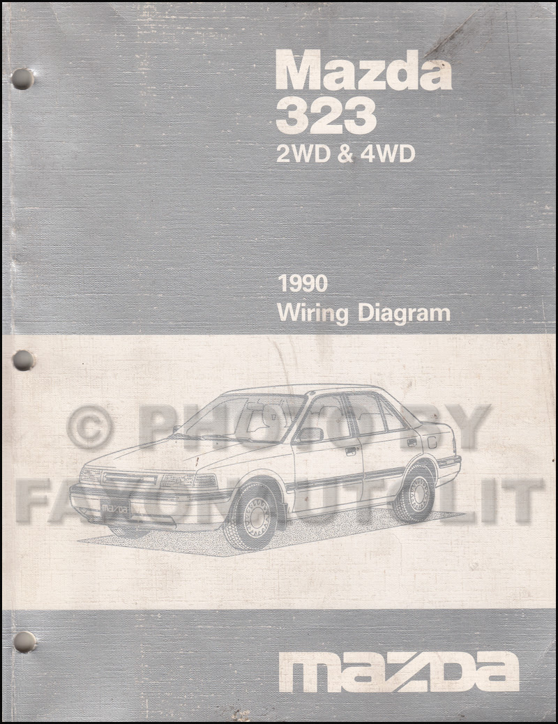 1988 Mazda 323 Hatchback And Sedan Wiring Diagram Manual ...