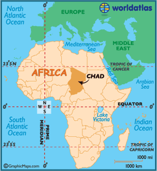 Map of Chad