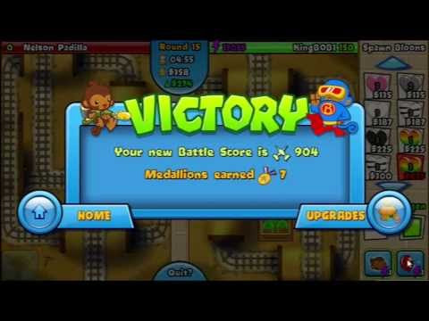 BTD5 Bloons Tower Defense 5 Walkthrough - Hard Mode - Track 1 - 0 ...