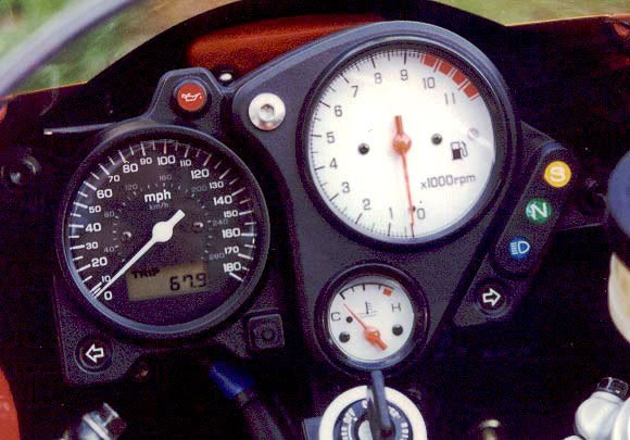 The 1998 Superhawk was a high-quality motorcycle, despite the fakery surrounding the instruments.