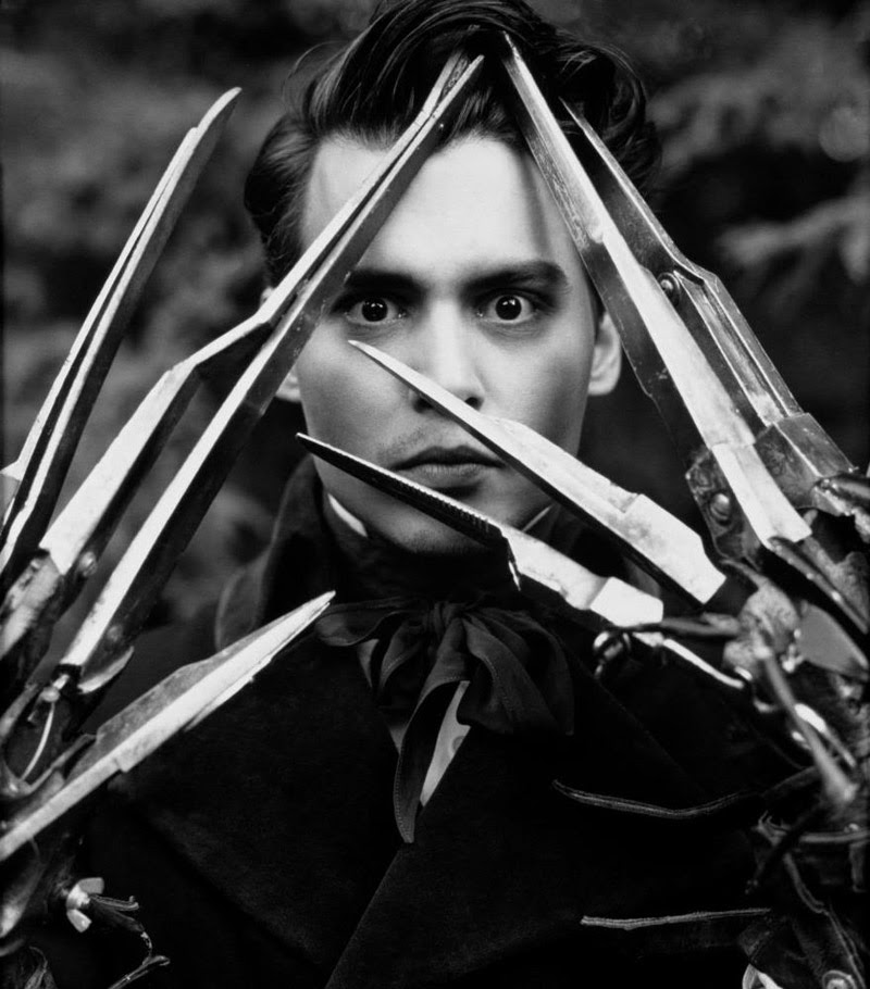 Fashion Model, Johnny Depp, Edward Scissorhands, Fashion editorials, Style inspiration, Fashion photography, Long hair, Halloween