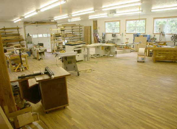 Dream Woodworking Shop This "dream" shop, close to