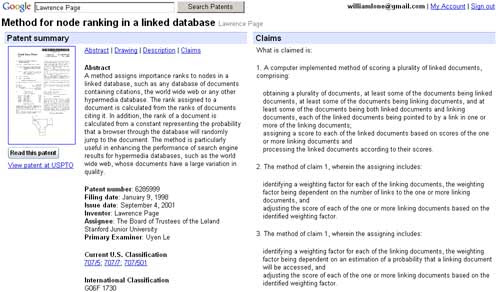 Google专利搜索服务