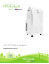 ⚡💥 Soleus Air Portable Air Conditioner Manual ⭐