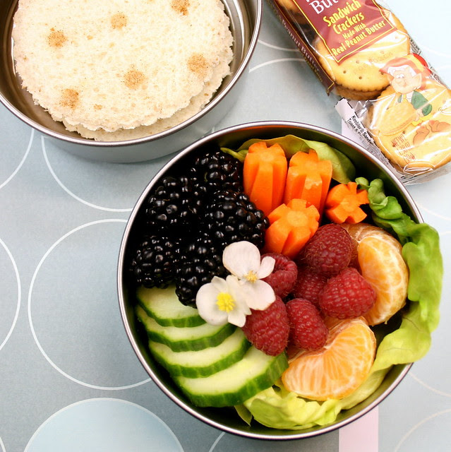 Fruit Veggies and a Spotted PB & J