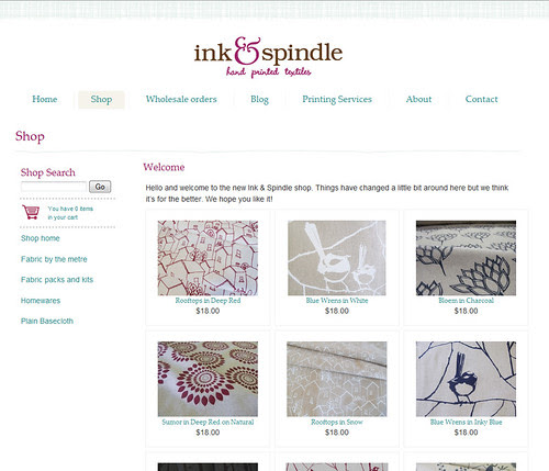new shop for Ink & Spindle